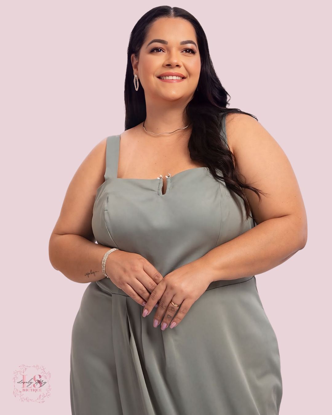 DRESS MIDDLE MIRELA (PLUS)