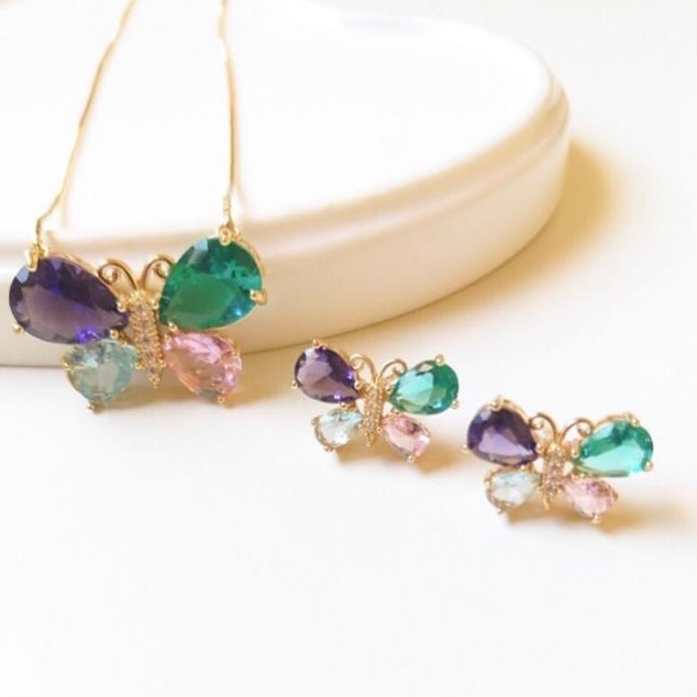 BUTTERFLY NECKLACE SET