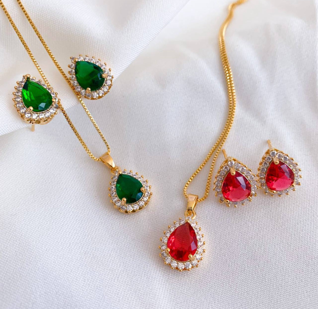 NECKLACE RIVIERA DROP SET