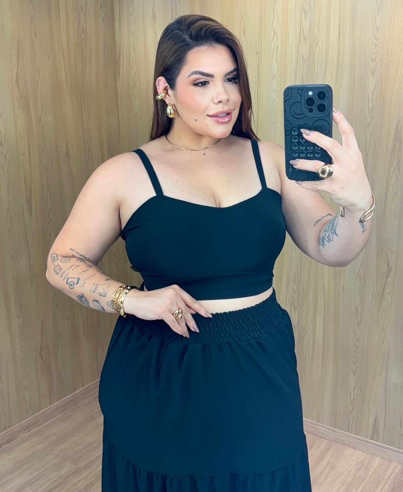 SKIRT LONG SET (PLUS)