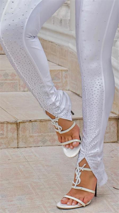 PANTS WITH RHINESTONE