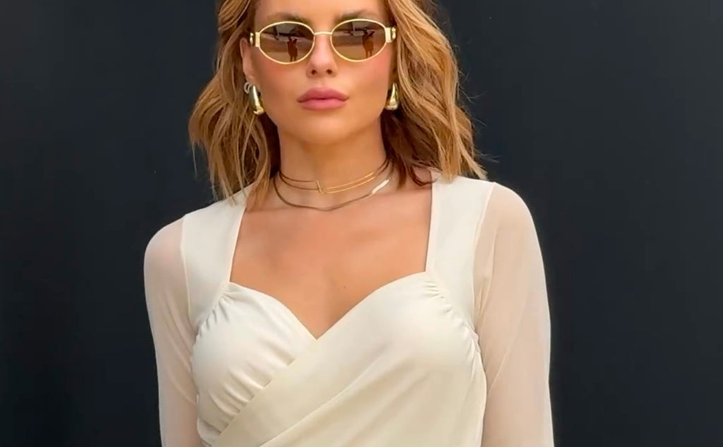 BLOUSE LONG SLEEVE TULE