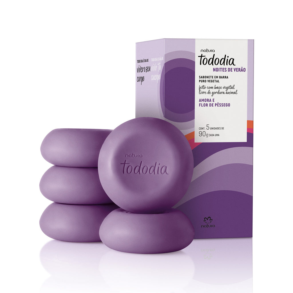 Blackberry and Peach Blossom Pure Vegetable Bar Soap