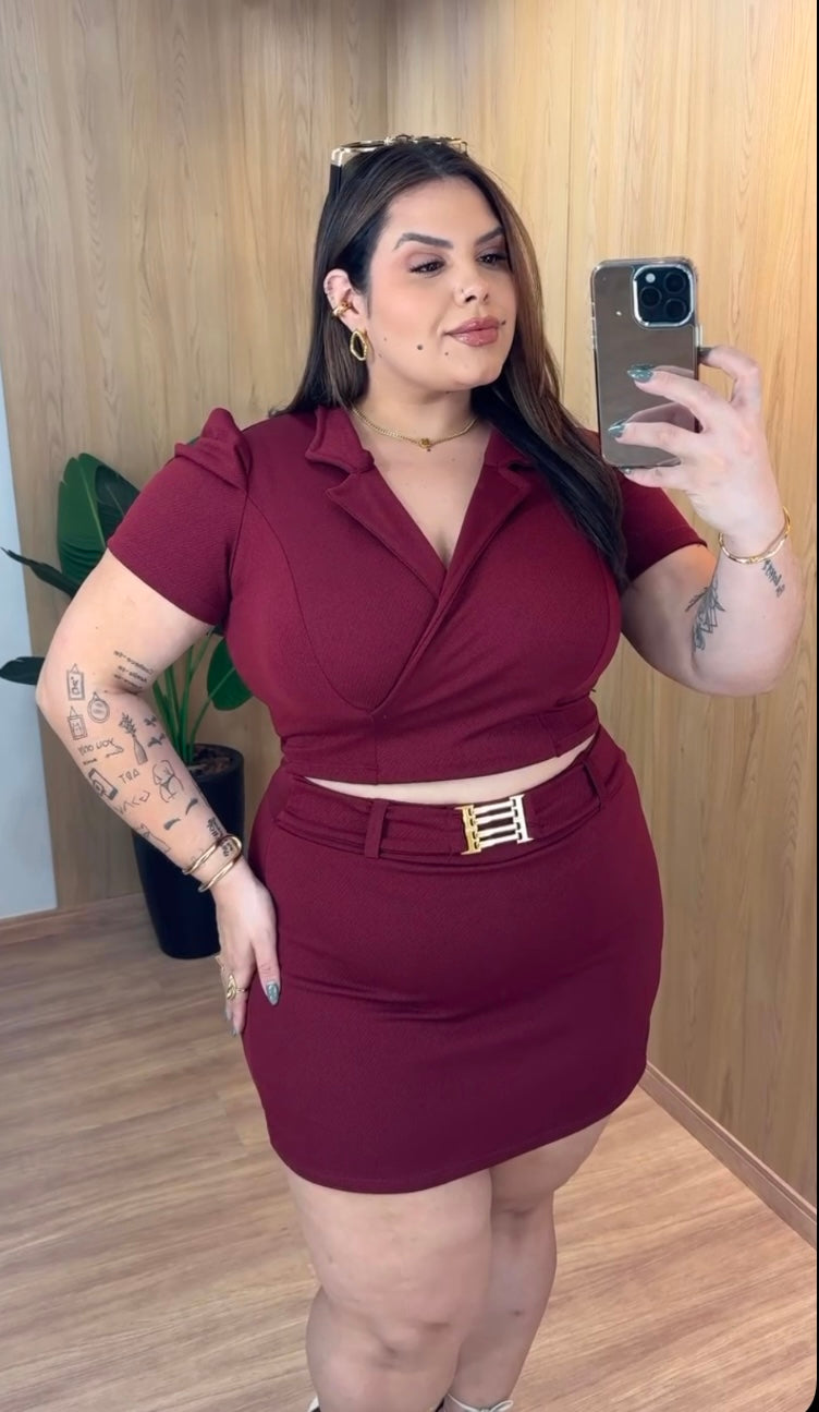 SHORT SKIRT SET BELA (PLUS)