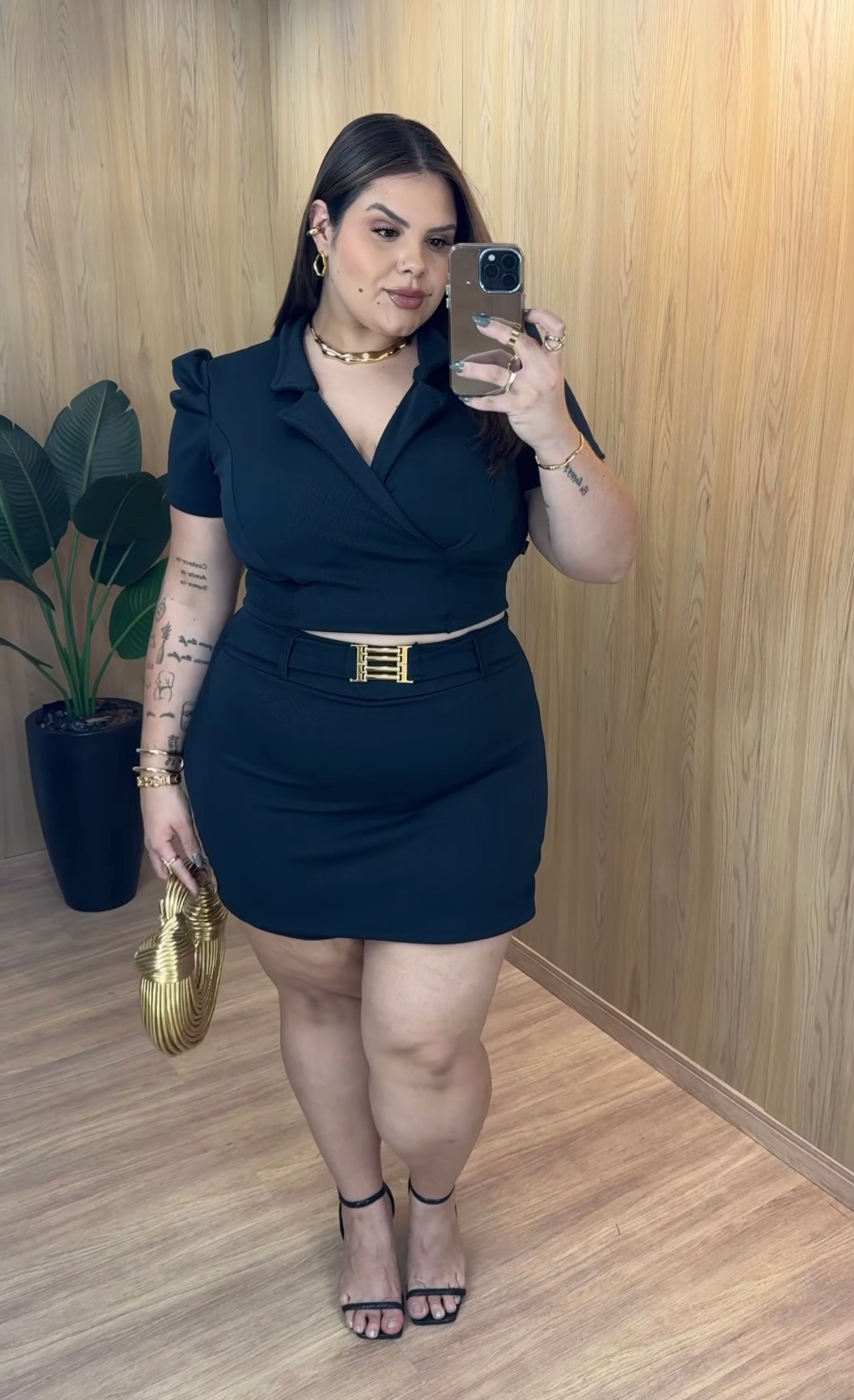 SHORT SKIRT SET BELA (PLUS)