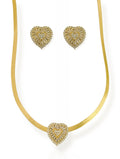 CHOKER HEART NAVETTE SET
