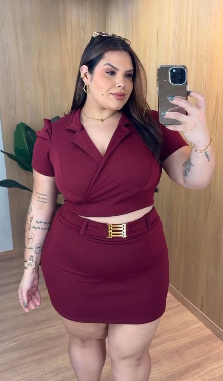 SHORT SKIRT SET BELA (PLUS)