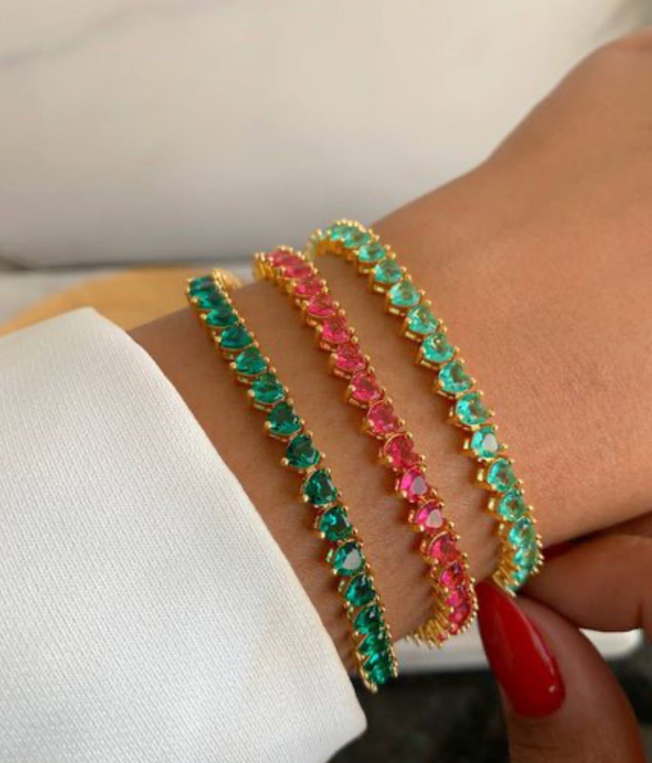 HEART RIVIERA BRACELET