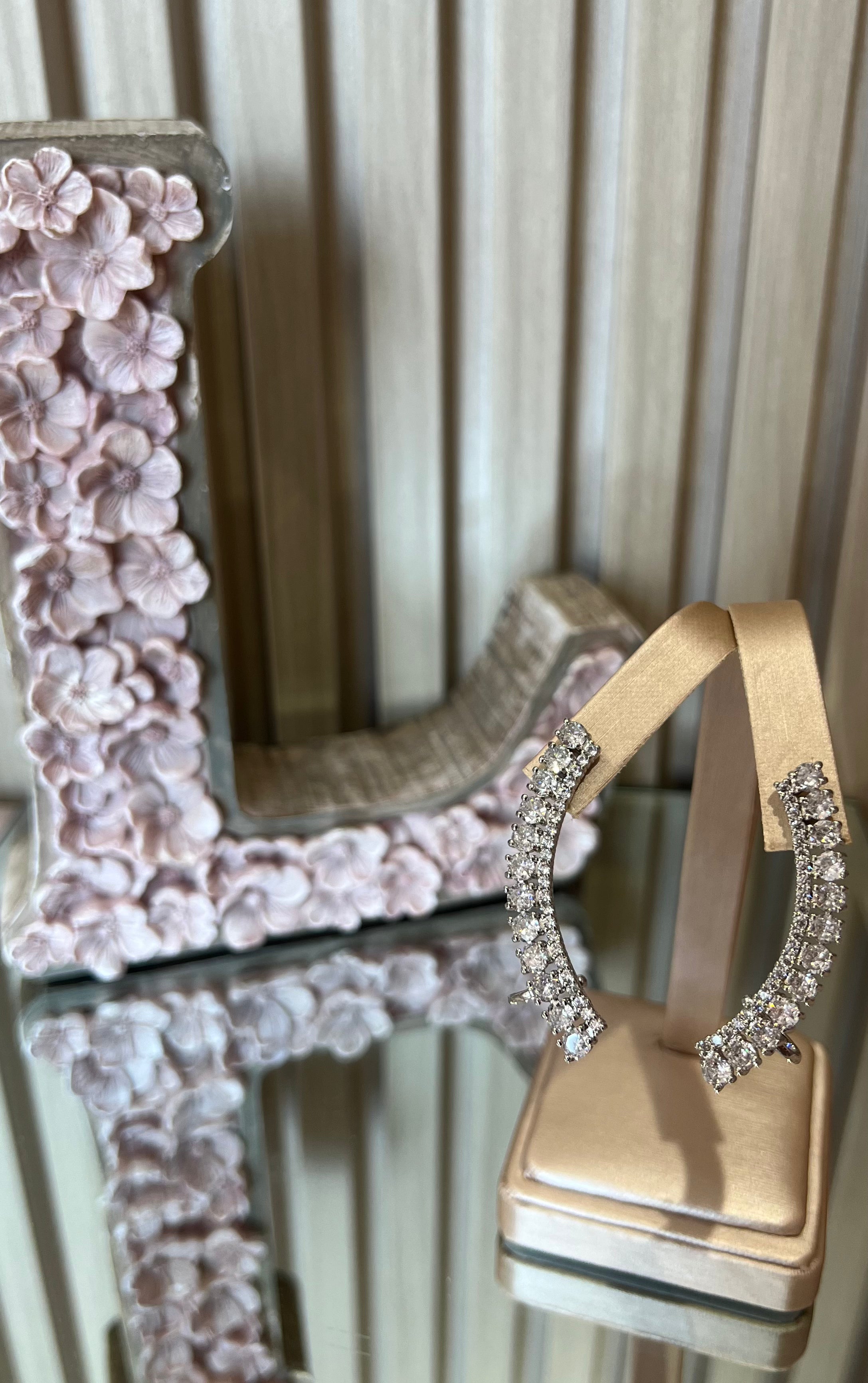 EAR CUFF SHINY CUBIC ZIRCONIA EARRINGS