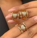 HEART EARRING SET