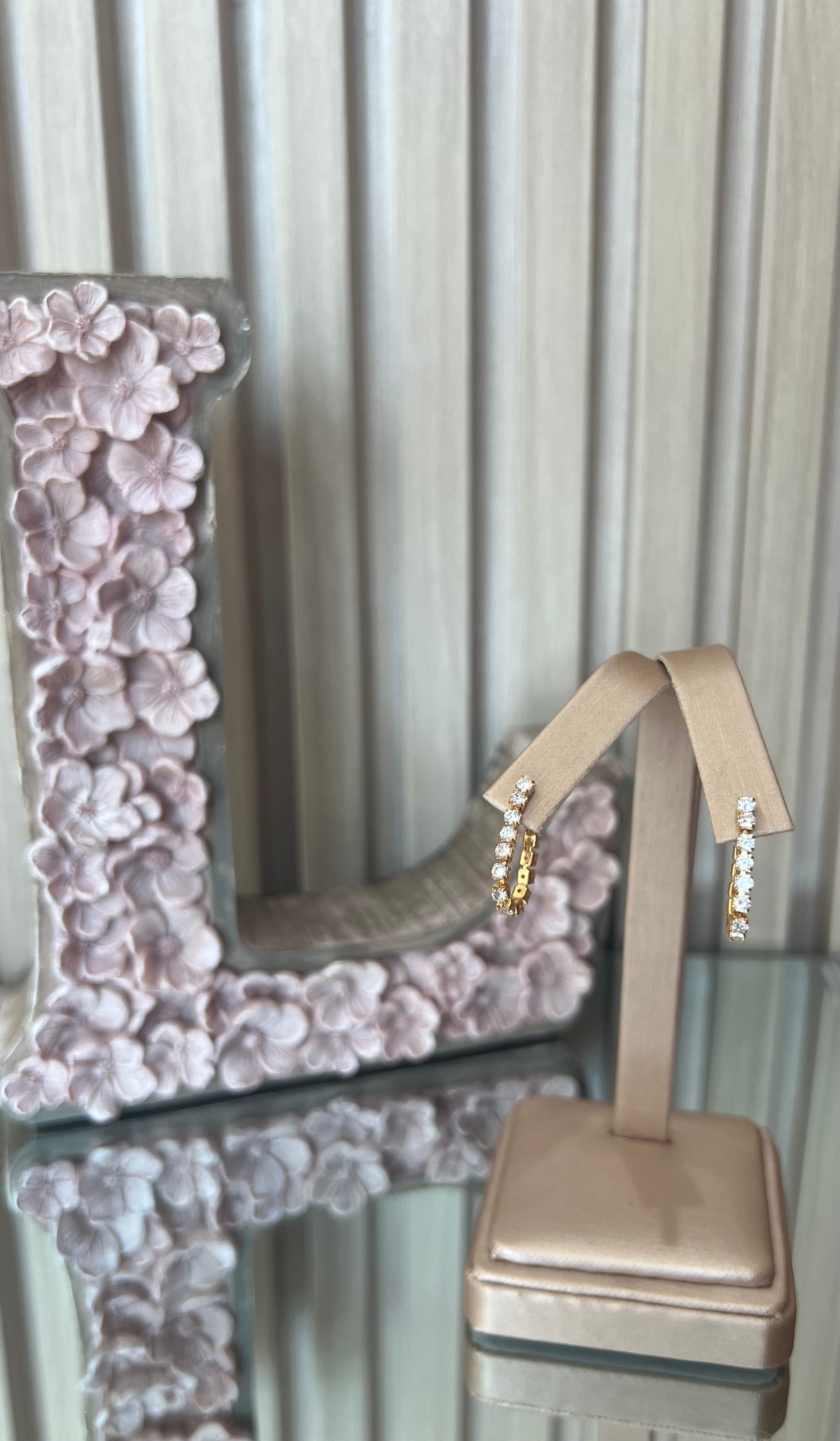 Zirconia Hoop Earrings