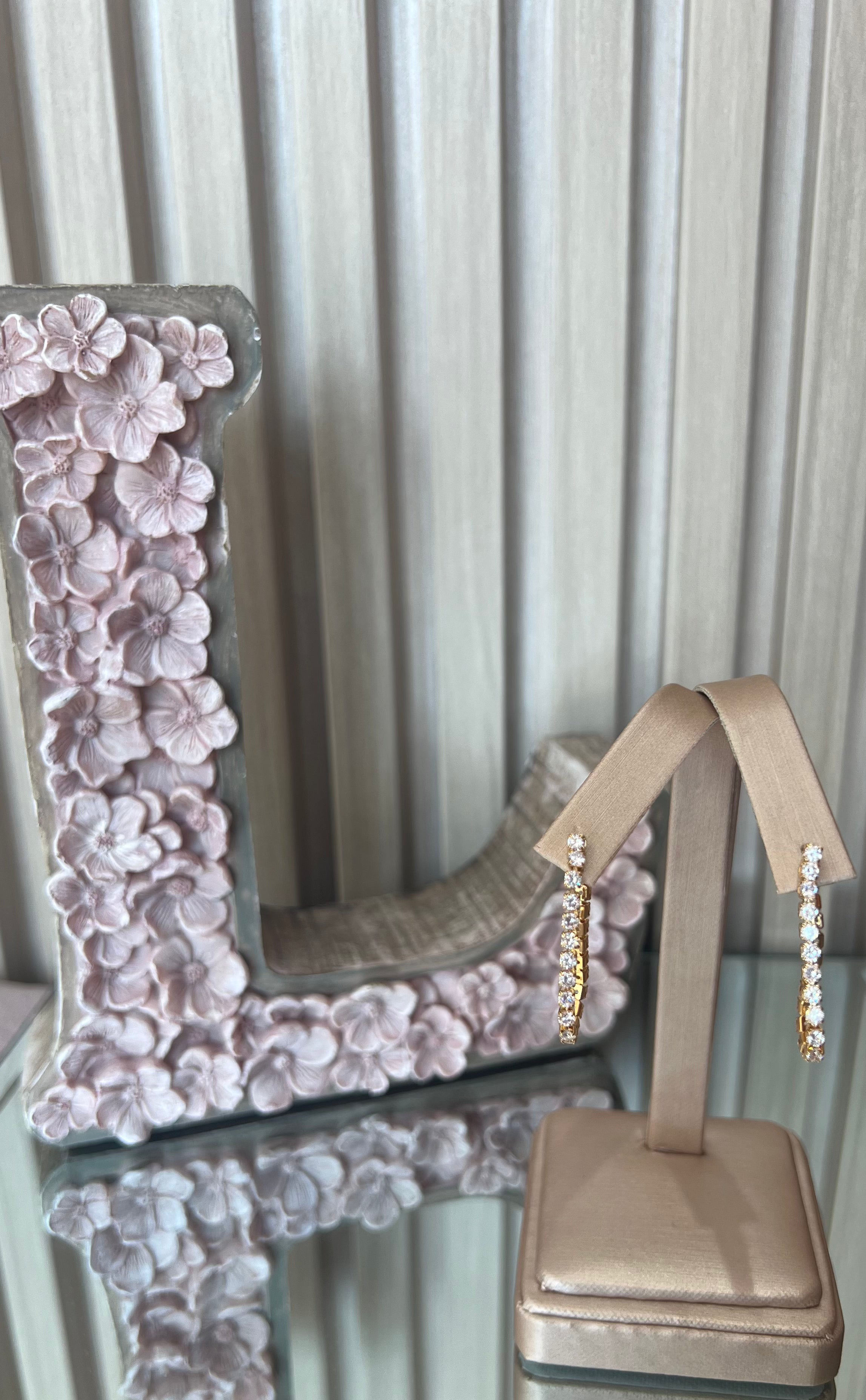 Zirconia Hoop Earrings