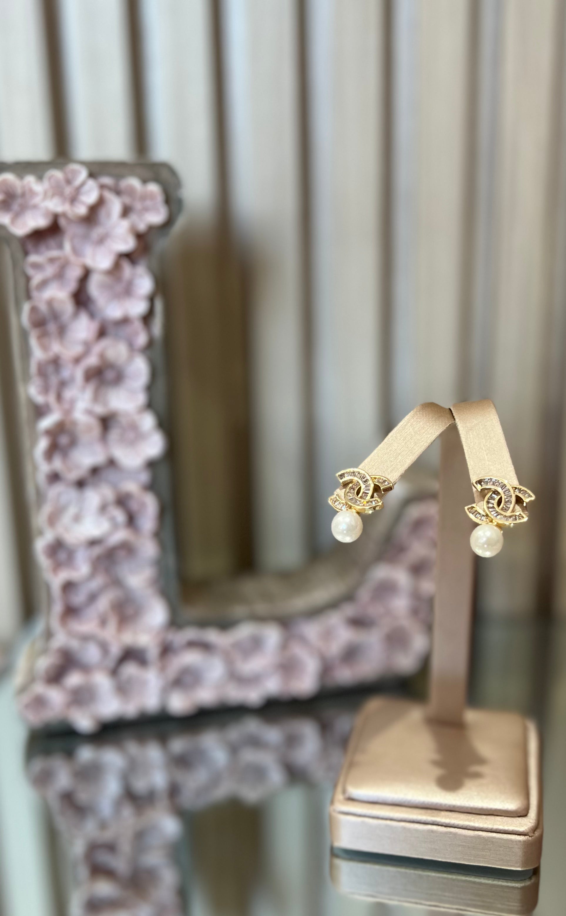 EARRING NAVETTE CHANNEL