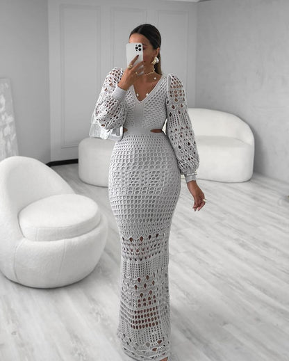 DRESS LONG CLARA LACE