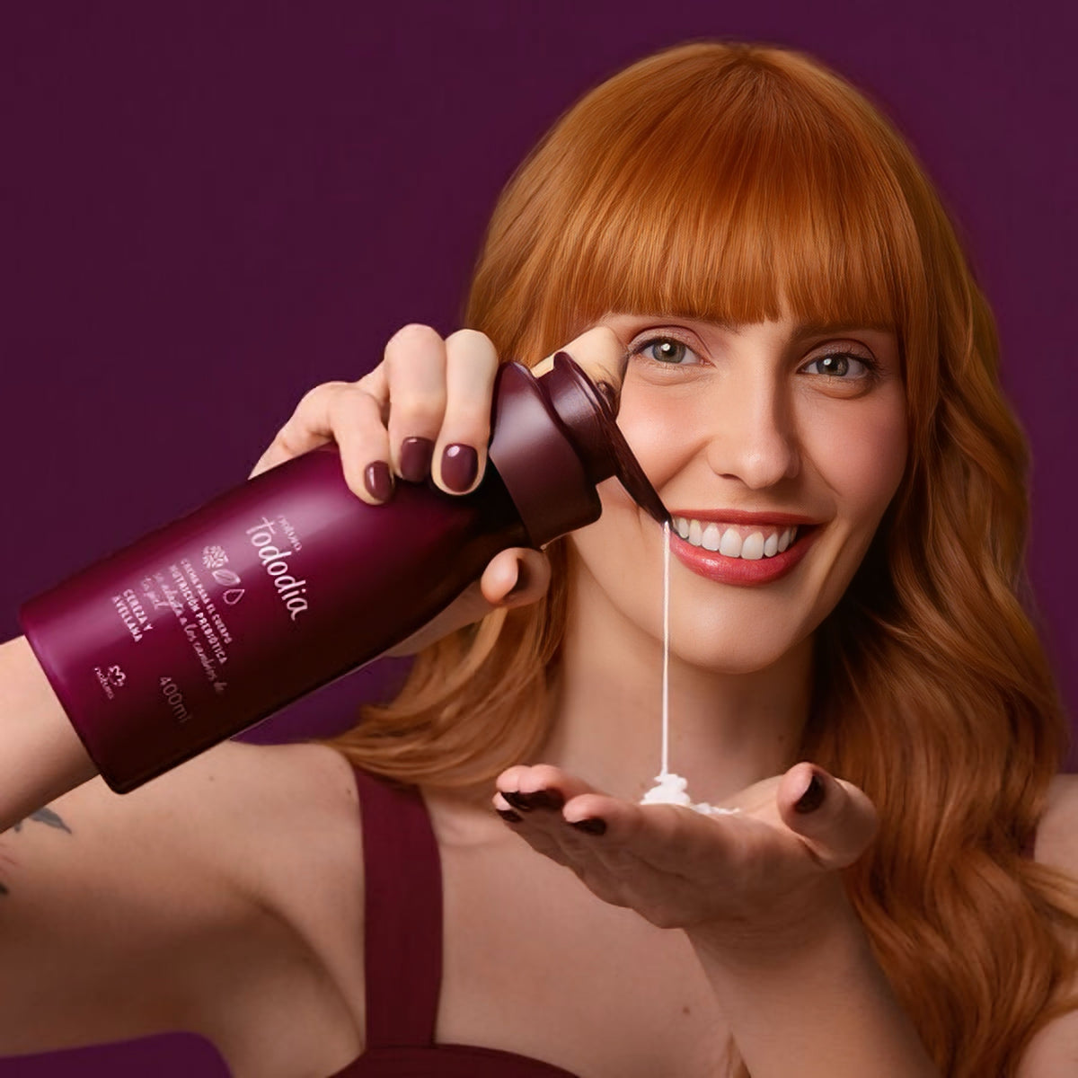 TODODIA BLACK CHERRY & PRALINE BODY CREAM
