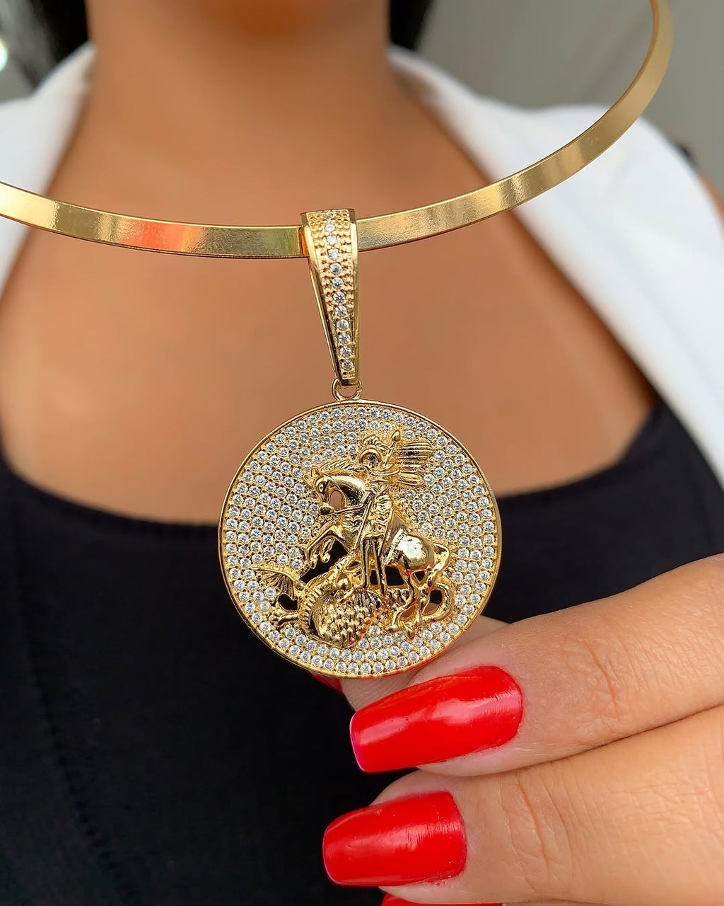 SAN JORGE STUDDED CHOKER