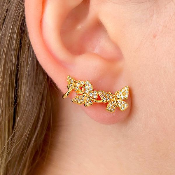 EARRING EAR CUFF BUTTERFLY