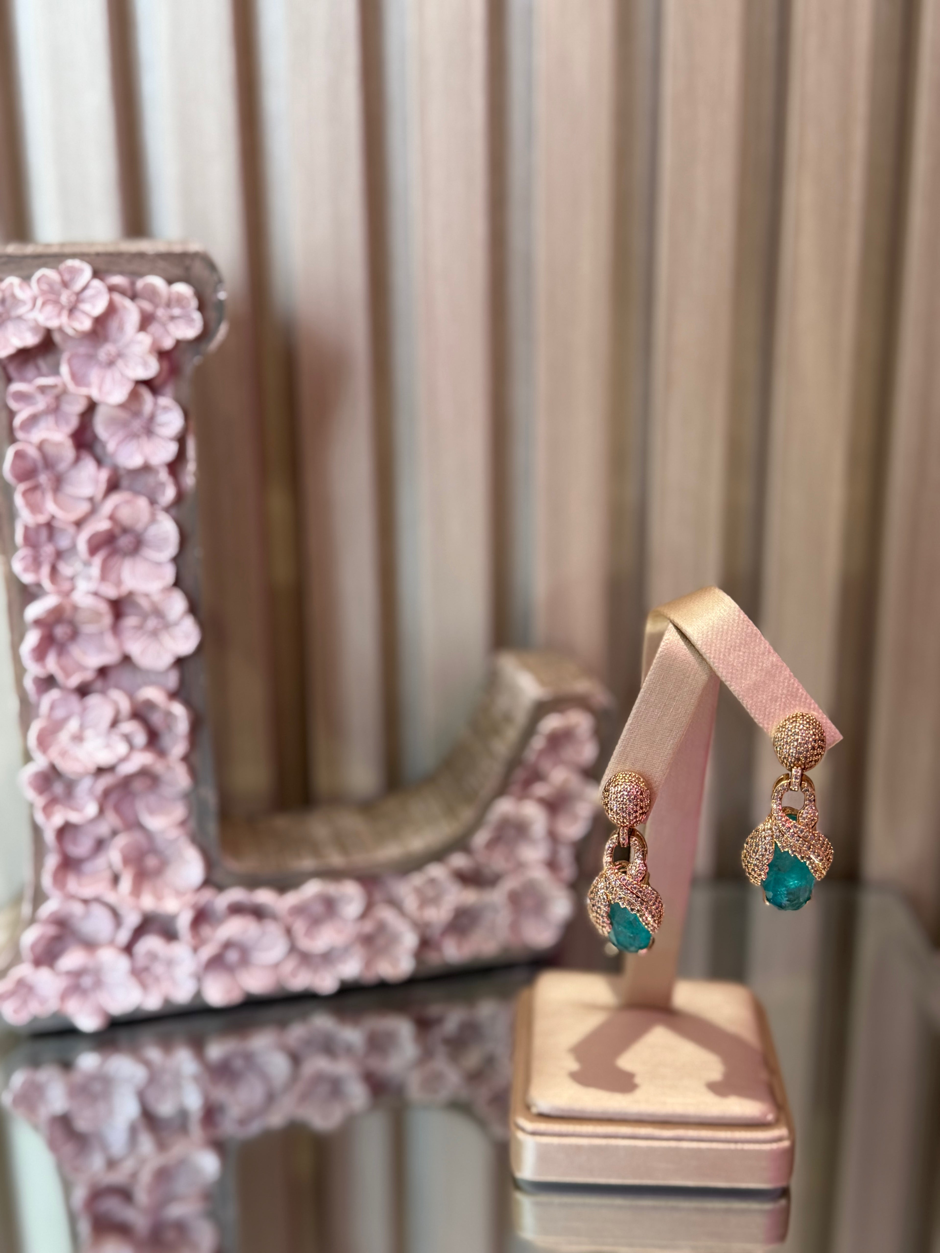 Aquamarine Stud Earrings