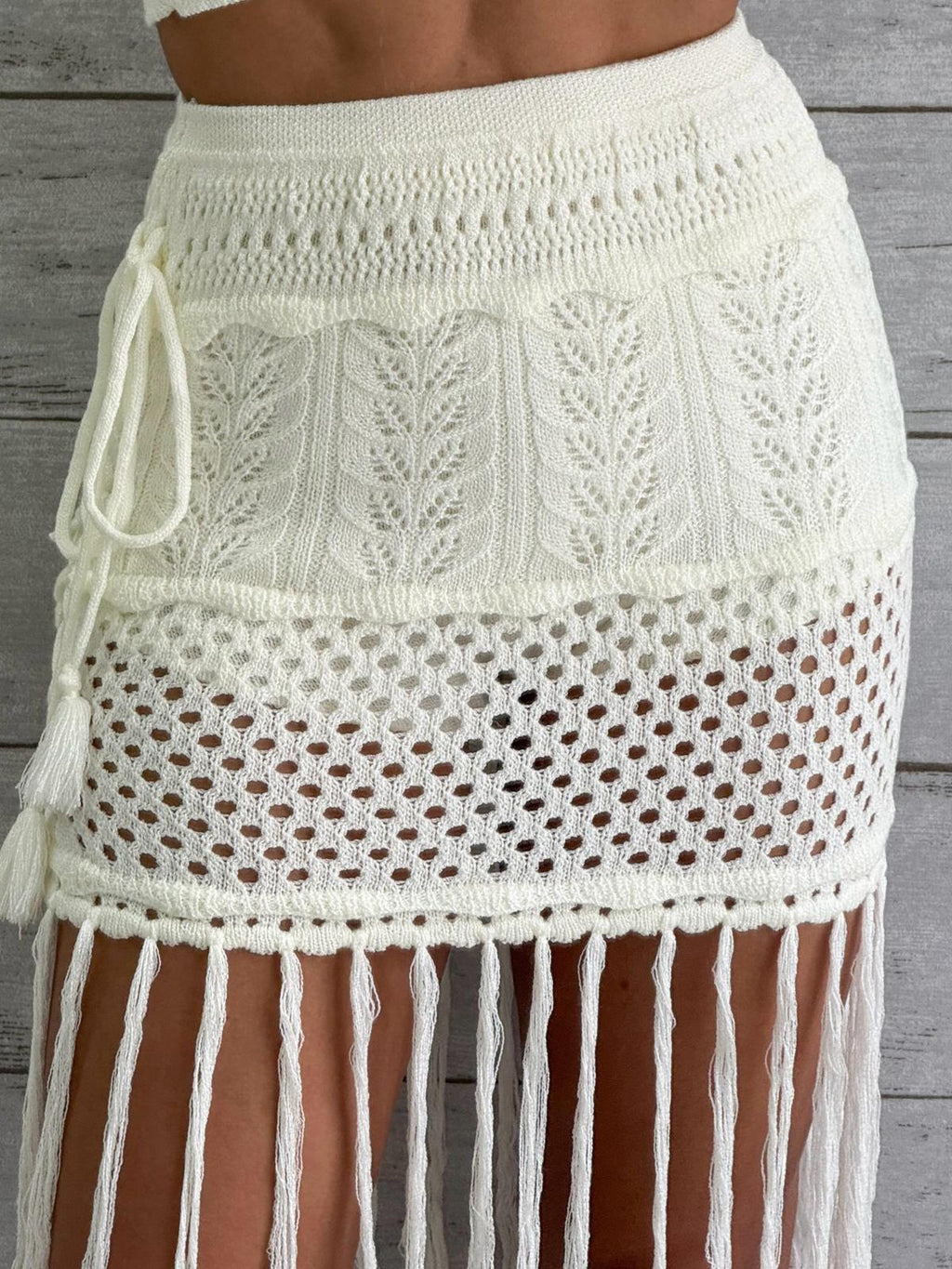 FRINGE SKIRT SET