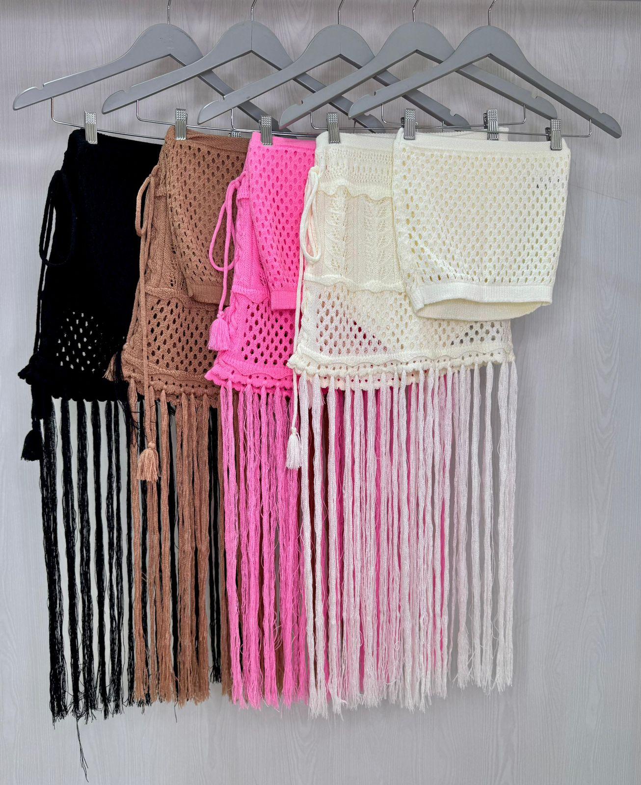 FRINGE SKIRT SET