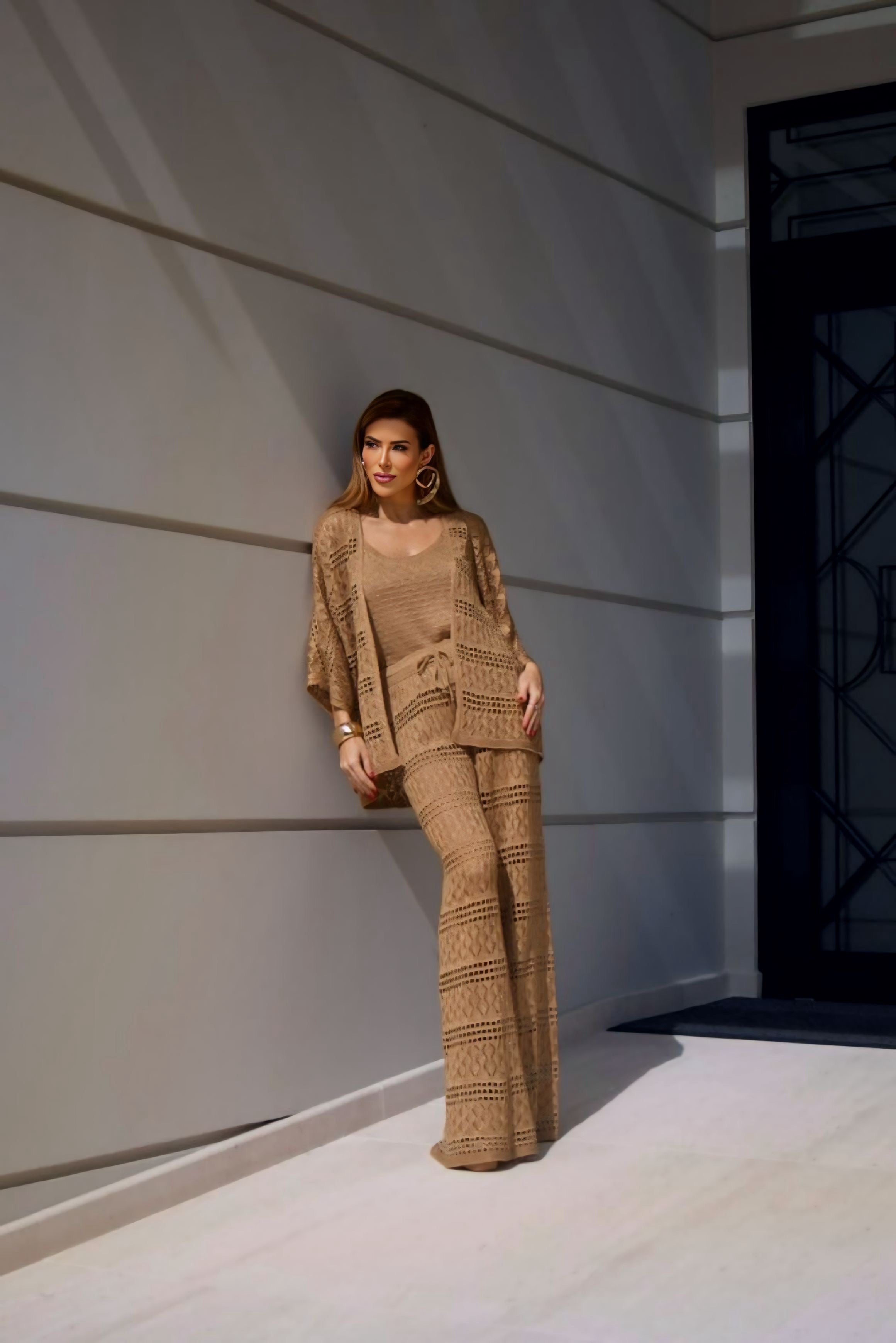 GISELLA PANT SET METALLIC