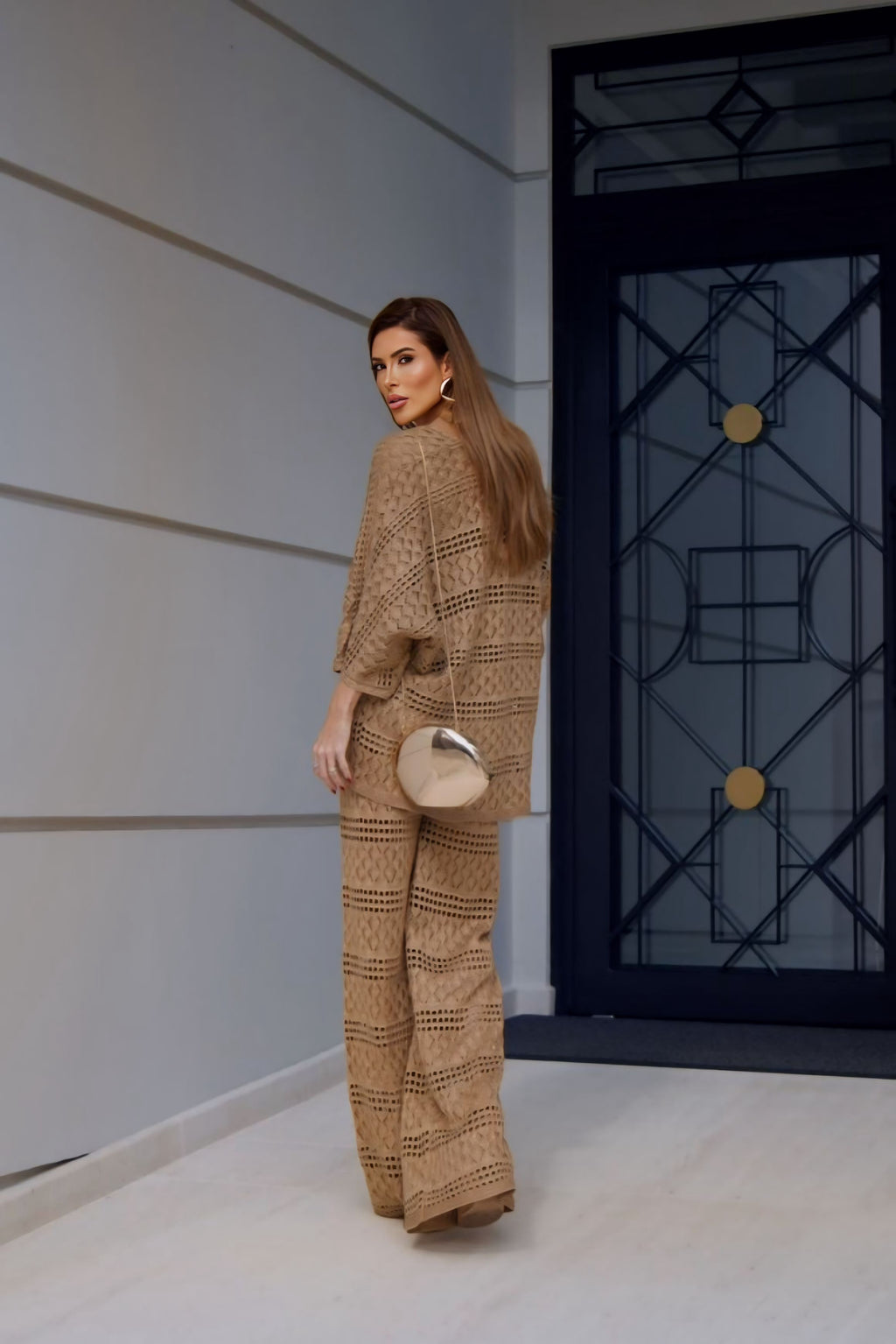 GISELLA PANT SET METALLIC