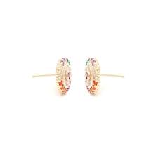 ZIRCONIA PIZZA EARRING