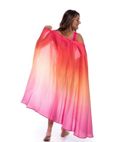 PAREÔ TIE DYE RED/ PINK - LOVELY STORY BOUTIQUE